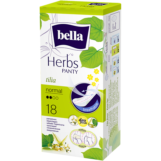Bella Herbs pantyliners with linden flower extract – normal