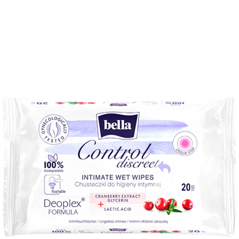 Bella Control Discreet intimate wet wipes