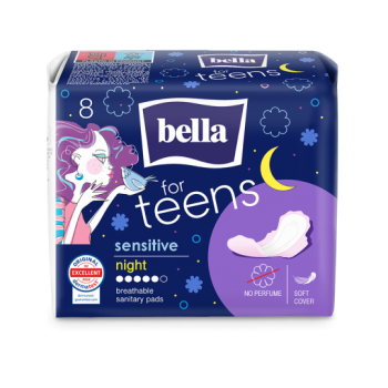 Bella for Teens Night Sensitive Sanitary Pads
