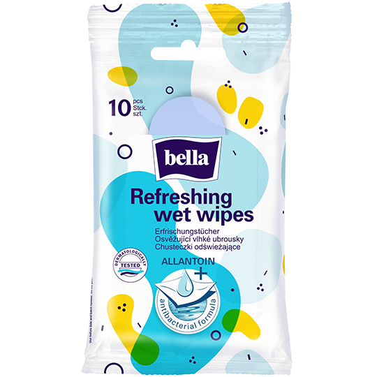 Refreshing wet wipes – antibacterial formula