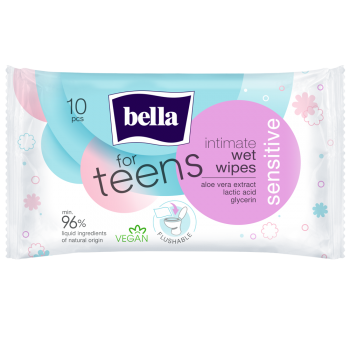 Bella for Teens intimate wet wipes