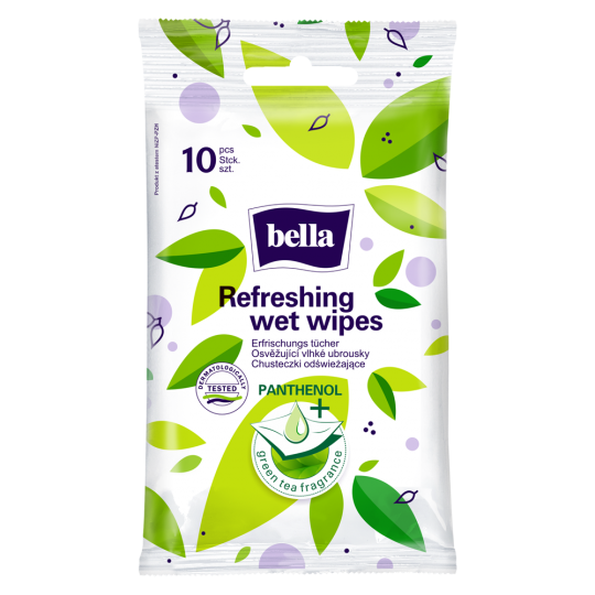 Green tea refreshing wet wipes