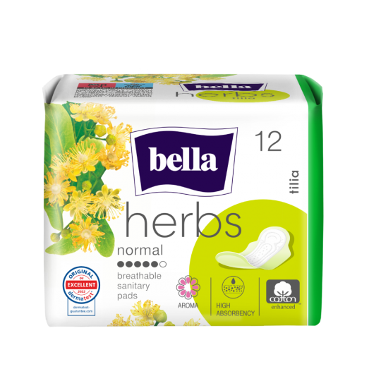 Bella Herbs sanitary pads with linden flower