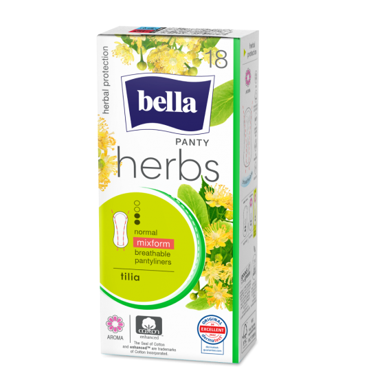 Bella Herbs pantyliners with linden flower normal