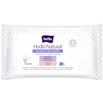 Bella HydroNatural intimate wet wipes