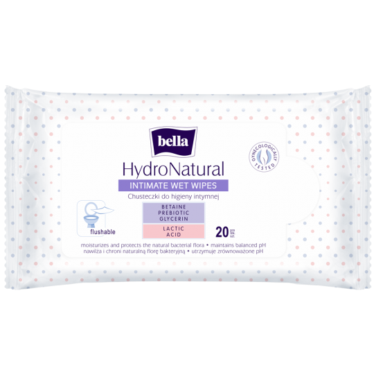 Bella HydroNatural intimate wet wipes