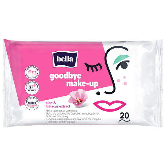 Hibiscus make-up removal wet wipes