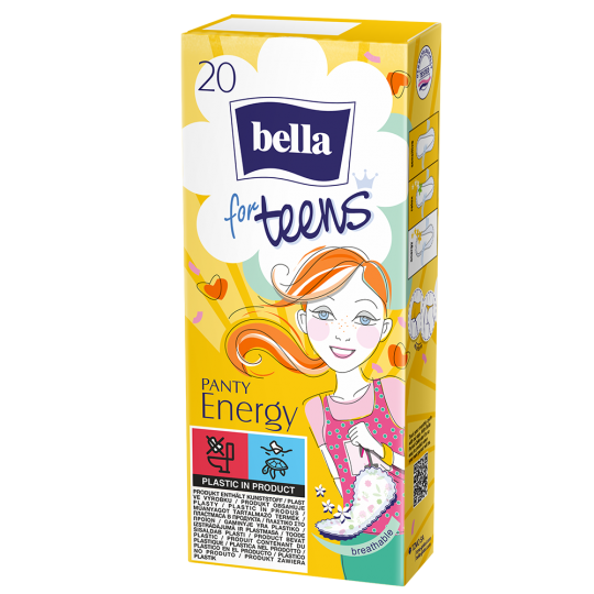 Bella for Teens Energy pantyliners