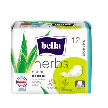 Bella Herbs sanitary pads with aloe vera