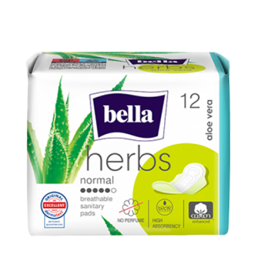 Bella Herbs sanitary pads with aloe vera